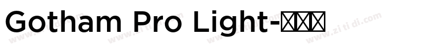Gotham Pro Light字体转换